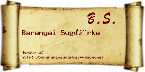 Baranyai Sugárka névjegykártya